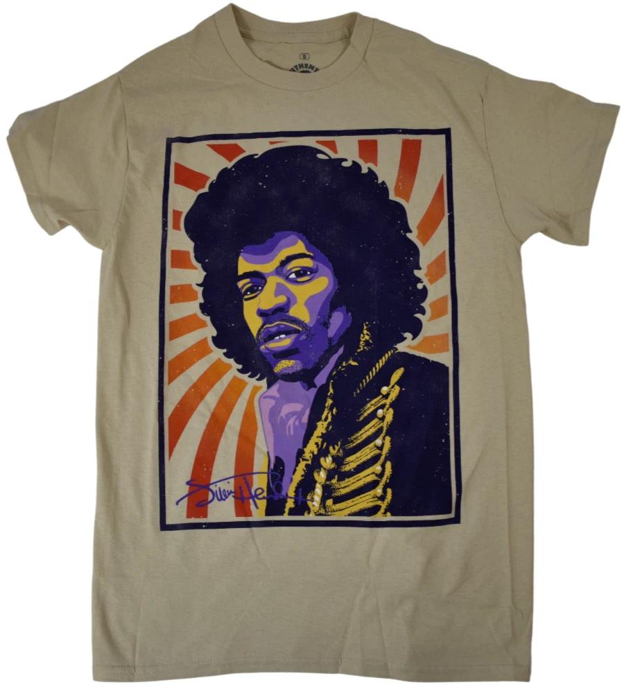 

Ripple Junction Mens Authentic Hendrix Jimi Hendrix Beige Shirt New S XL