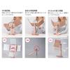Napure Mirror Hair Dye Wig Styling Stand Mirror, Tri-fold Mirror, Magnifying Mirror, Pink Gold, Mother's Day, Respect for the Aged Day Gift