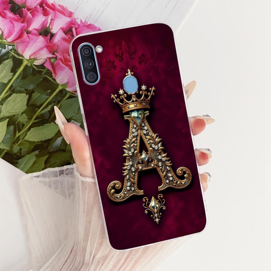 For Samsung Galaxy A11 Case SM-A115F Luxury Crown Letters Cover Soft Slim Phone Case For Samsung A11 M 11 Galaxy M11 Fundas Bags