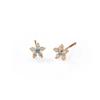 925 Mini Cubic Flower Earrings