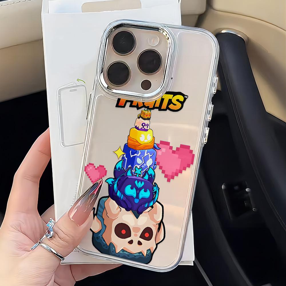 

B-Blox F-Fruits Phone Case for Samsung Galaxy S25 S24 S23 S22 S21 S20 Note20 FE Ultra Edge Plus 4G 5G Transparent Soft Cover Samsung S9 Plus