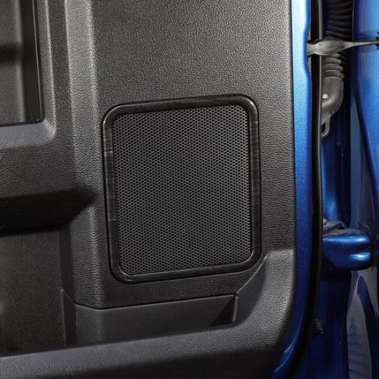 For Ford F150 15-20 Inner Door Speaker Frame Trim Decor Cover Bezels Accessories