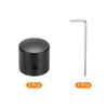 uxcell Aluminum Potentiometer Universal Volume Tone Control Knob for Guitar and Black 3-Piece Knob, 1/4" (6mm) Bass, 15/16"
