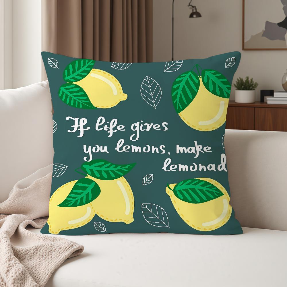 Art When Life Gives You A Lemon Pillow Case Suitable For Bedrooms Living Rooms Cars Home Decoration