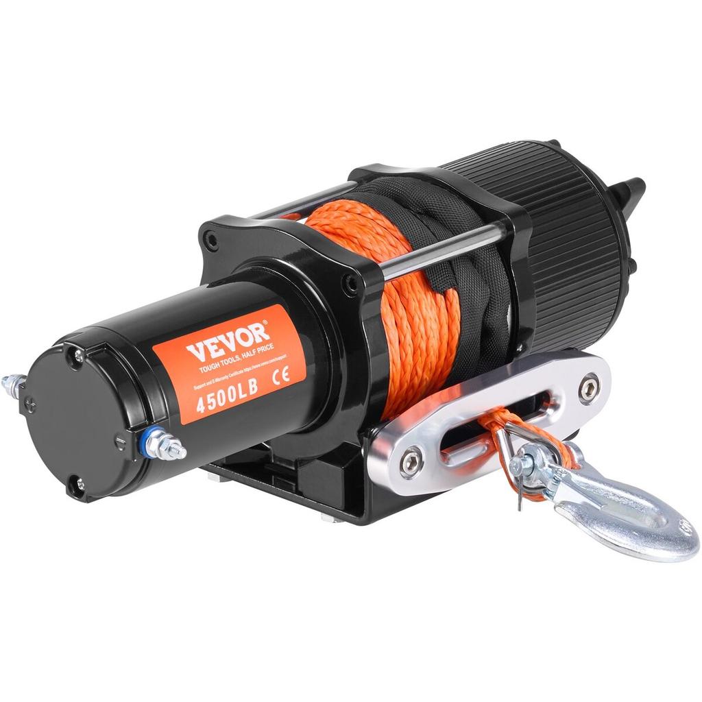 Elektrische Winde ATV UTV 4500 lb Synthetikseil Wasserdichte Fernbedienung