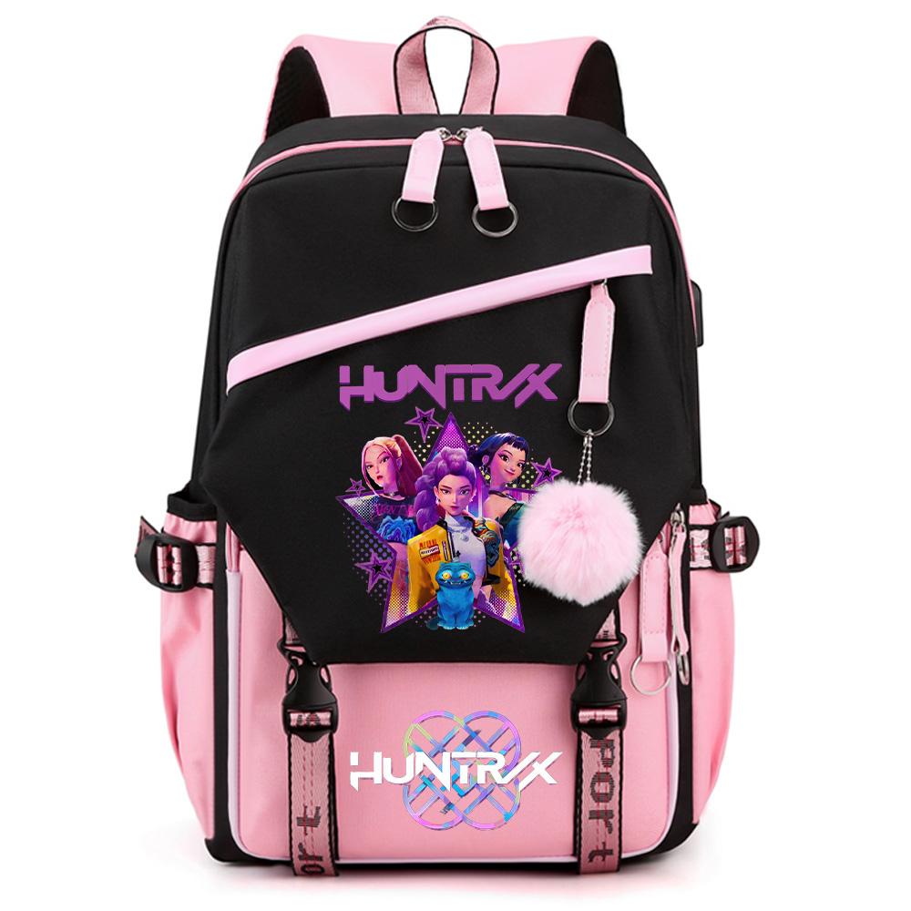 Sac à dos grande capacité imprimé Chasseurs de Démons Anime Kpop pour Adolescent Étudiant Fille Garçon Retour à l'École Sac à Livres Cadeau Enfant Femmes Sac de Voyage Imperméable