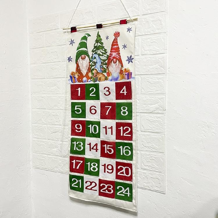 Fabric Christmas Advent Calendar Christmas Countdown Calendar with Pockets