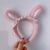 Girl Rabbits Headbands Bowknot Bear Furry Headwear Hairbands Fun Headwear