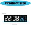 Digital Alarm Clock for Bedroom Desk Clock for Living Room Bedroom with Large Number,Dimmer,Loud Alarm Temperature