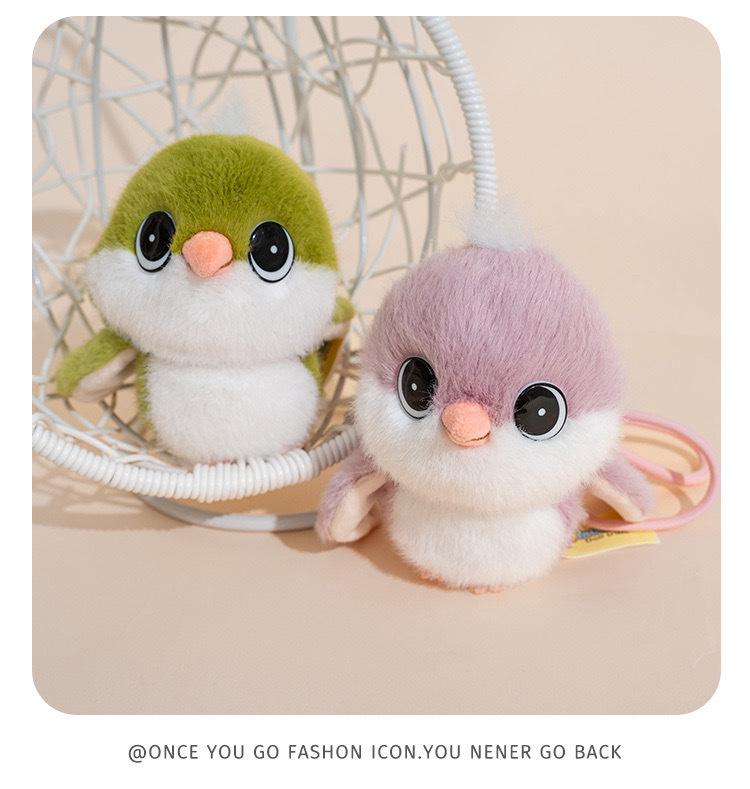 Adorable Sparrow Plush Charm Doll Ornament