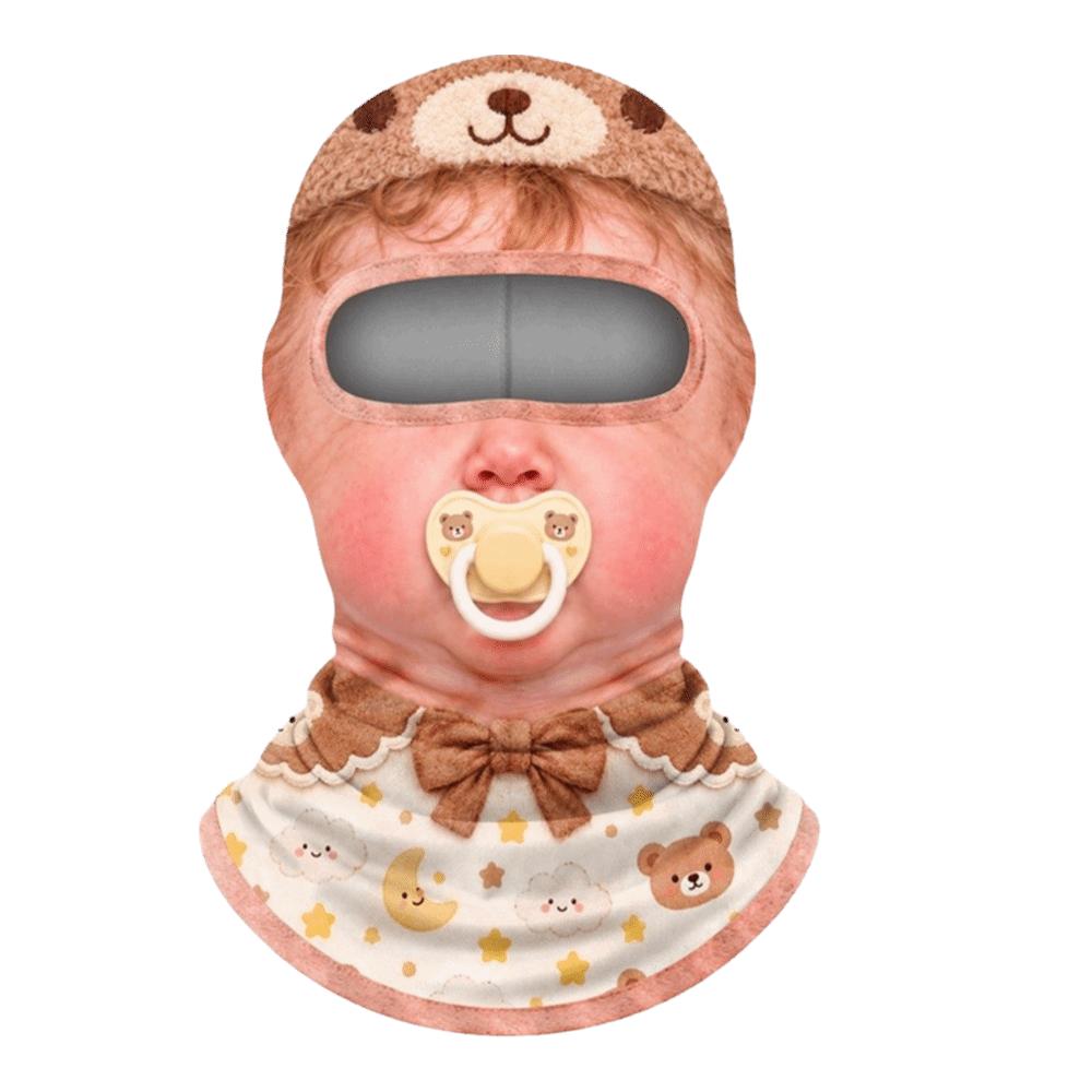 Windproof Ski Balaclava Thermal Fleece Face Cover Printed Full Face Mask  Winter