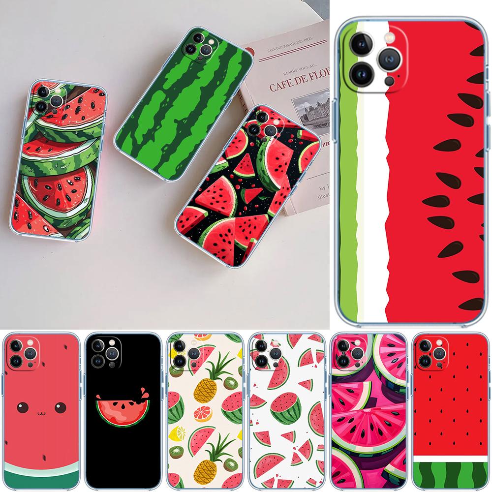 LO21 Cartoon Fruit Watermelon Case for LG K22 K30 K40 K40S K41 K42 K50 K50S K51 K51S K52 K61 K62 K71 K92 Q60 Q61 V40 V50 V60