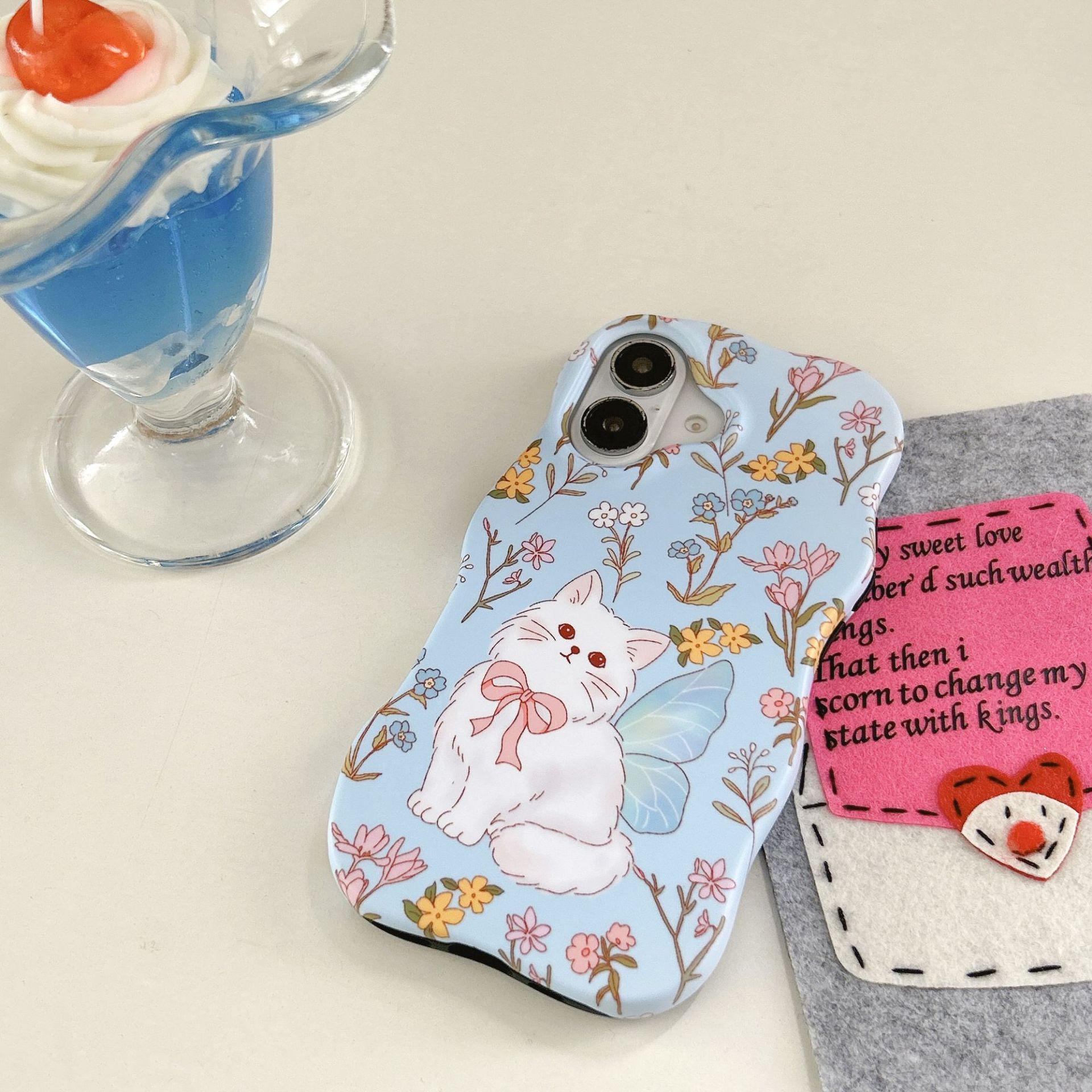 

Blue Bow Frosted Case for iPhone 13/14 and 16 Pro Max 14