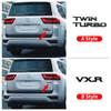 For 2025 Toyota Land Cruiser 300 Exterior Car Decoration Accessories LC300 Twin Turbo vxr Letter Sticker Tailgate emblem Tuning YU6