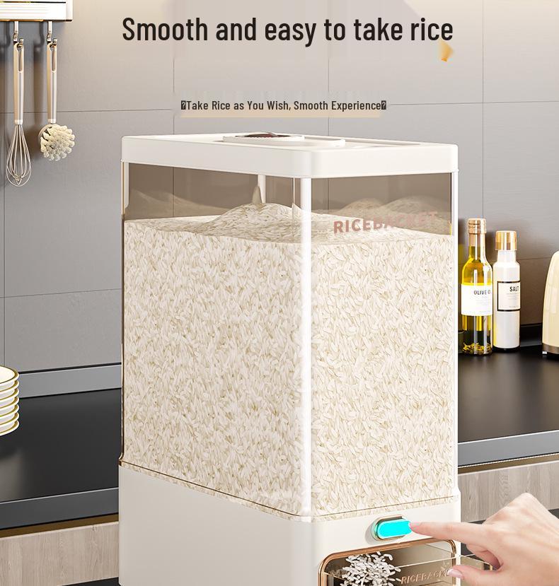 Household Food-Grade Sealed Rice & Flour Storage Container – Insect & Moisture Proof