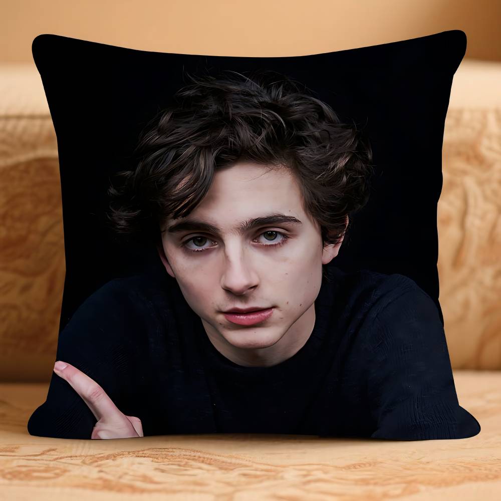 T-Timothee Anime ChalametS Cushion Cover Pillowcase Upholstery Sofa Throw Pillow Home Decor Pillowcas