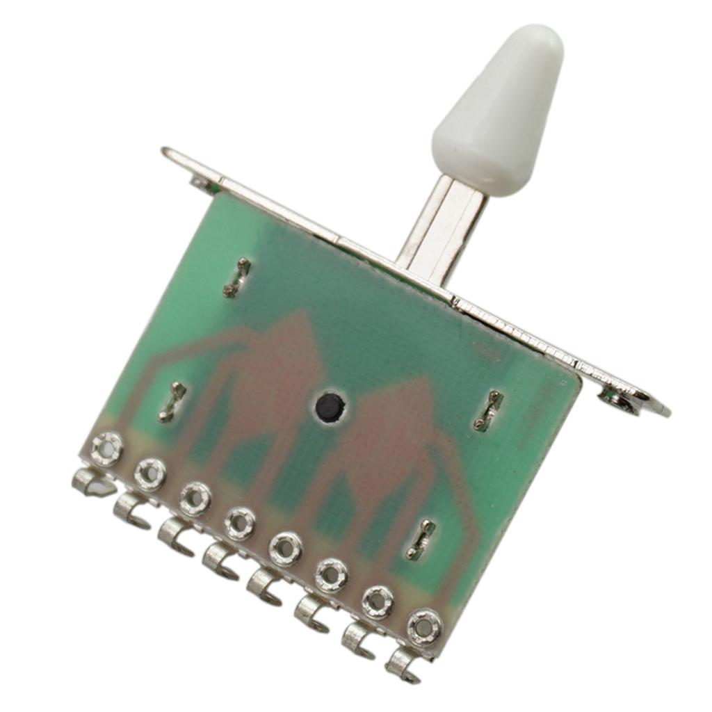 Gitarr 3-vägs mikrofonväljare för elgitarrdelar Svart