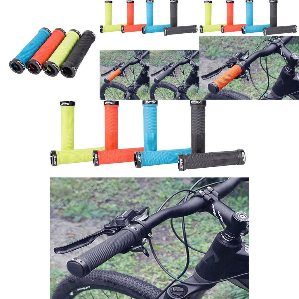 High Quality Anti-skid Rubber Bike Handlebar Grips With Dual Aluminum Alloy Lock