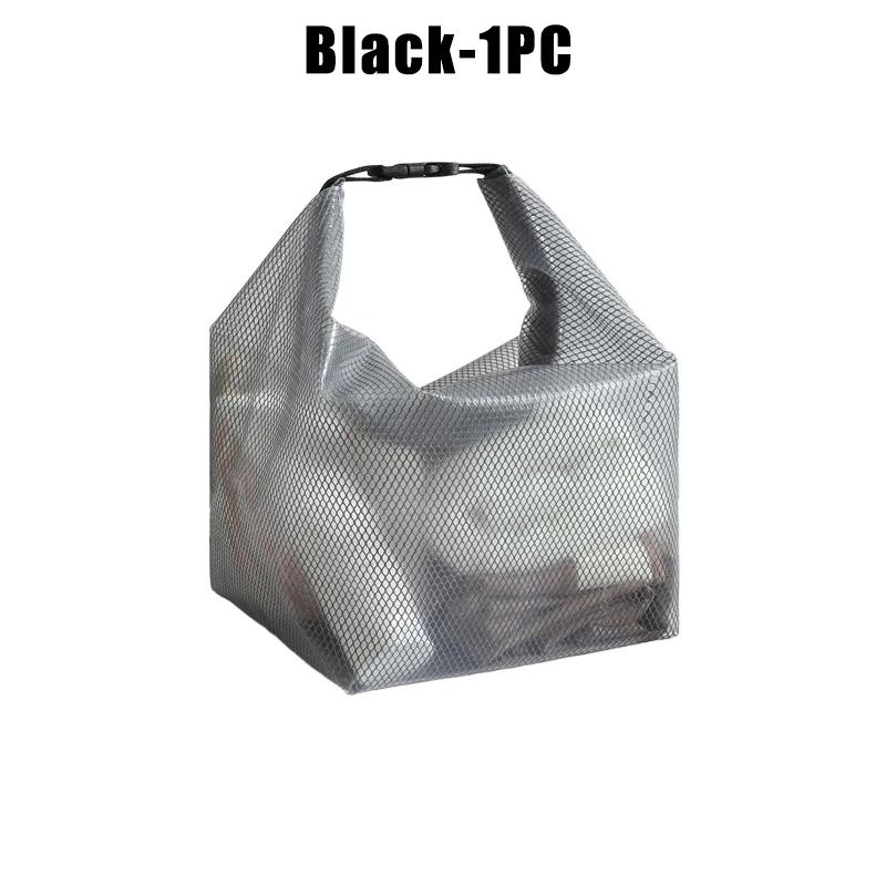 

Нейлоновая сетчатая косметичка большая дорожная сумка-органайзер с рулонным верхом, косметичка для макияжа, бьюти-кейс, косметичка-сетка, косметичка для туалетных принадлежностей S 27 11.5 24.5cm