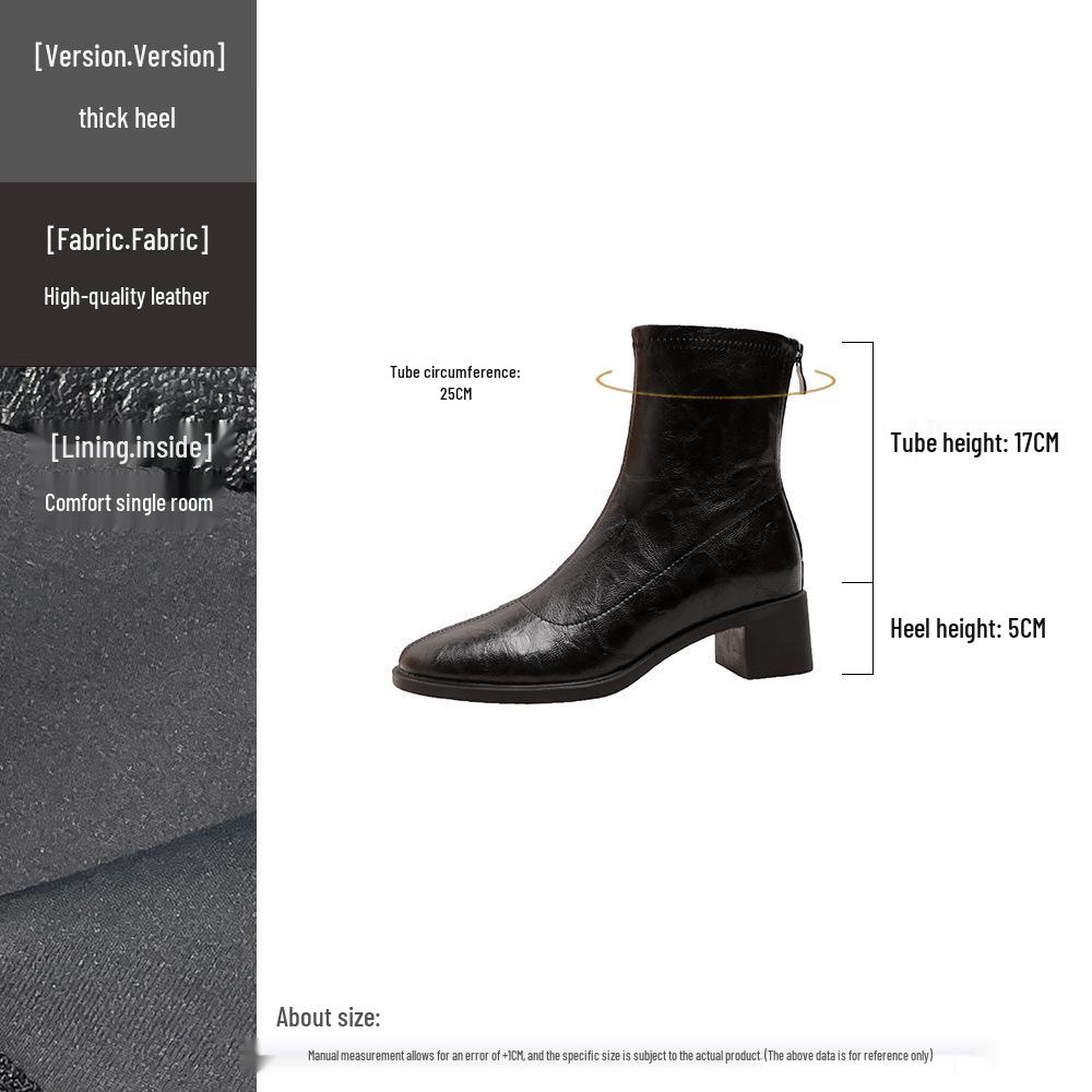 

Маленькие ботильоны челси на массивном каблуке с квадратным носком - женские ботильоны челси во французском стиле с бесшумной подошвой и скрытым увеличением высоты. 34