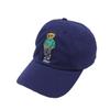 Ralph and Polo Bear Embroidered Cap Hat 01080075 882921834403 (Polo Lauren) Men's Women's NAVY/STRIPEPANT [Item]