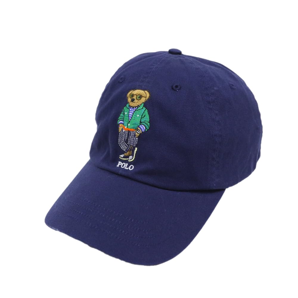 

Ralph Cap One Point Polo Bear Embroidery Hat (Polo Lauren) Men s Women s 01080075-NAVY/STRIPEPANT [Item]