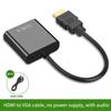 Hd 1080P Hdmi To Vga Cable Converter With Audio Power Supply Hdmi Male To Vga Female Converter Adapter For Tablet Laptop Pc Tv