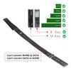 Cavo di Estensione NFHK NGFF M-Key NVME Maschio-Femmina PCI Express 30cm PCI-E 4.0 per Scheda Madre SSD 2230224222602280