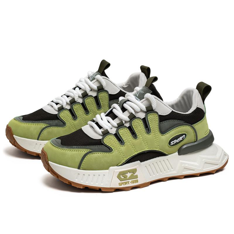 

39-44 Новые модные кроссовки для бега на открытом воздухе для мужчин кроссовки Luxus Designer Tênis Masculino повседневная обувь на платформе для мальчиков нескользящая 42 зелёный