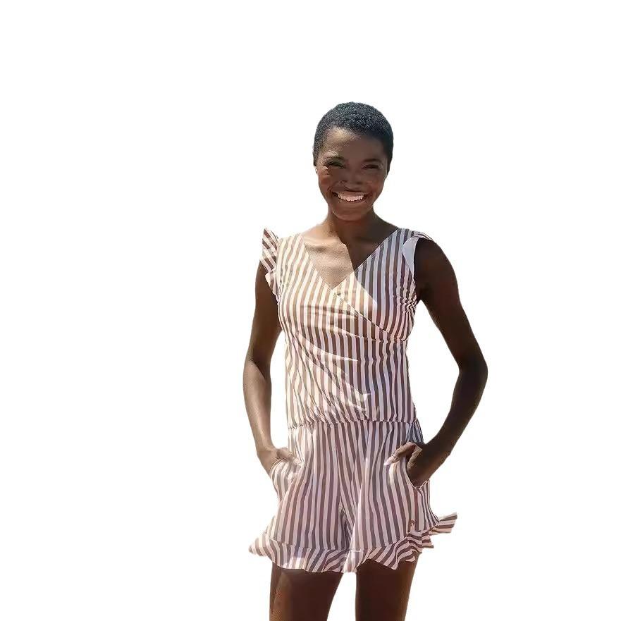 

Женский купальник-боксер с принтом и встроенным бюстгальтером, цельный купальник L