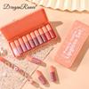 Dragon Ranee 10 Orange Water -light Lip Glaze Red Suits Moisturizing Lip Fossil Dye Lip Fluid Cute Set