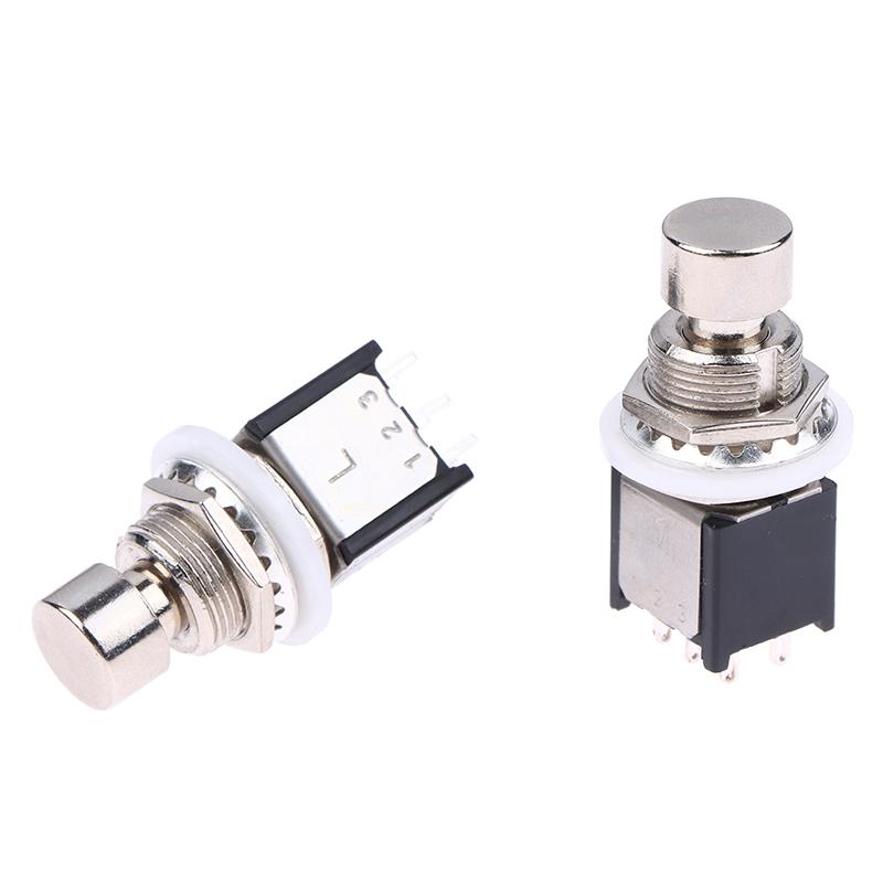 Przełącznik nożny DPDT zatrzaskowy chwilowy Wł/Wł Pedał efektów gitarowych Stomp Box 6-pinowy Przycisk zatrzymania awaryjnego Dla pedału efektów gitarowych