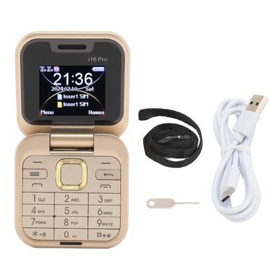 I16pro Μικρό Αναδιπλούμενο Τηλέφωνο Διπλή SIM Διπλή Αναμονή Κάρτα Μνήμης 16GB Πολλαπλές Γλώσσες 2G Κινητό Τσέπης