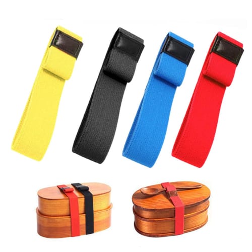 SZBRSKJ Lunch Box Rubber Bands, Pack of 4, 2 X 24cm, High Elasticity, Multifunctional, Easy To Carry, Easy To Use, for School, Work, Picnics, BBQs, an