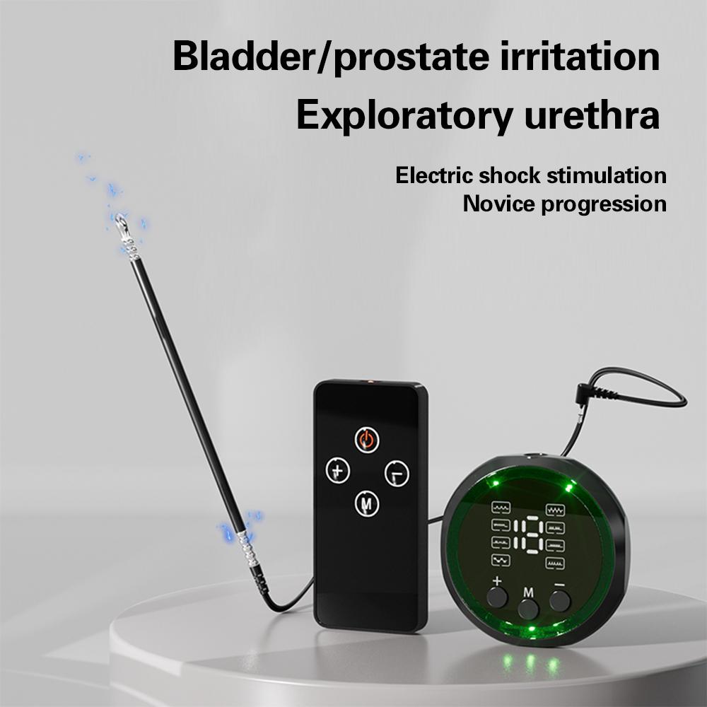 Electric Man Shock Catheter Urethral Vibrator Penis Plug Short Horse Eye Stick Sounding Urethral Rod Sexy Toy Medical Dick Adult