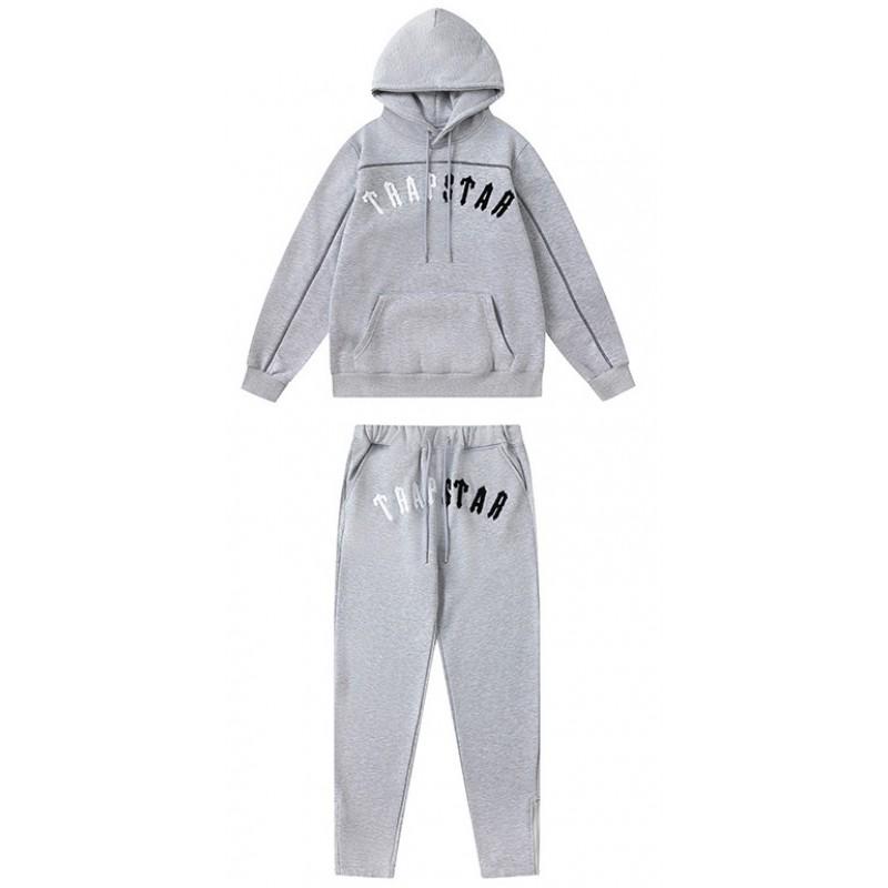 Streetwear Hooded Sweatshirt Set Loose Fit Embroidery Winter Casual Top Youth