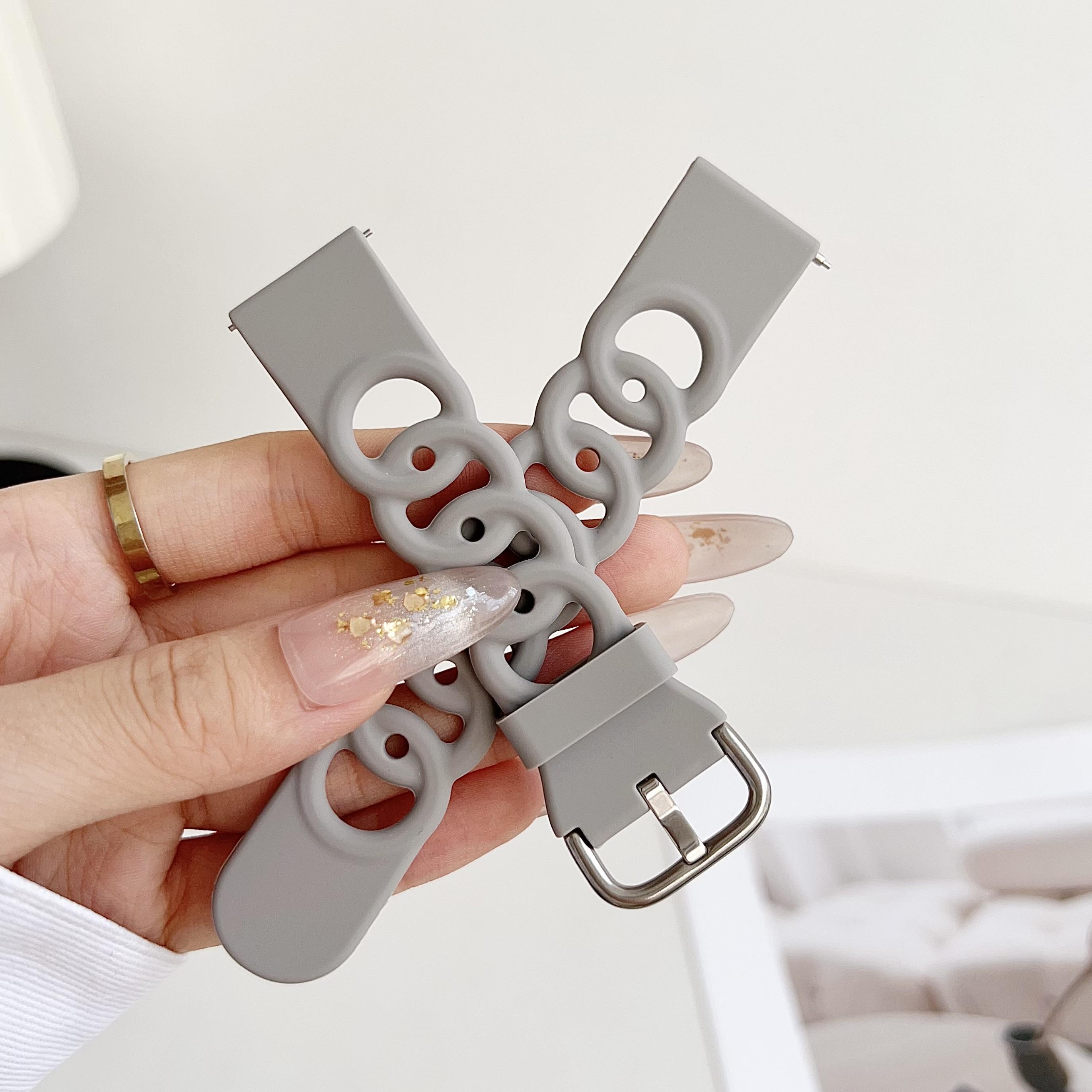 

1 шт. ремешок для умных часов Donut Hollow, совместимый с Samsung 20 мм 22 мм 22mm