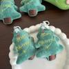 Cartoon Xmas Snowman Pendant Backpack Charms Christmas Mini Key Ring  Children