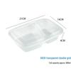 BOUSSAC Disposable Divided Microwavable Food Containers