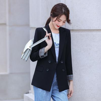 High Quality Autumn Chic Black Suit Jacket for Women  Perfect for Workplace Slim Coat