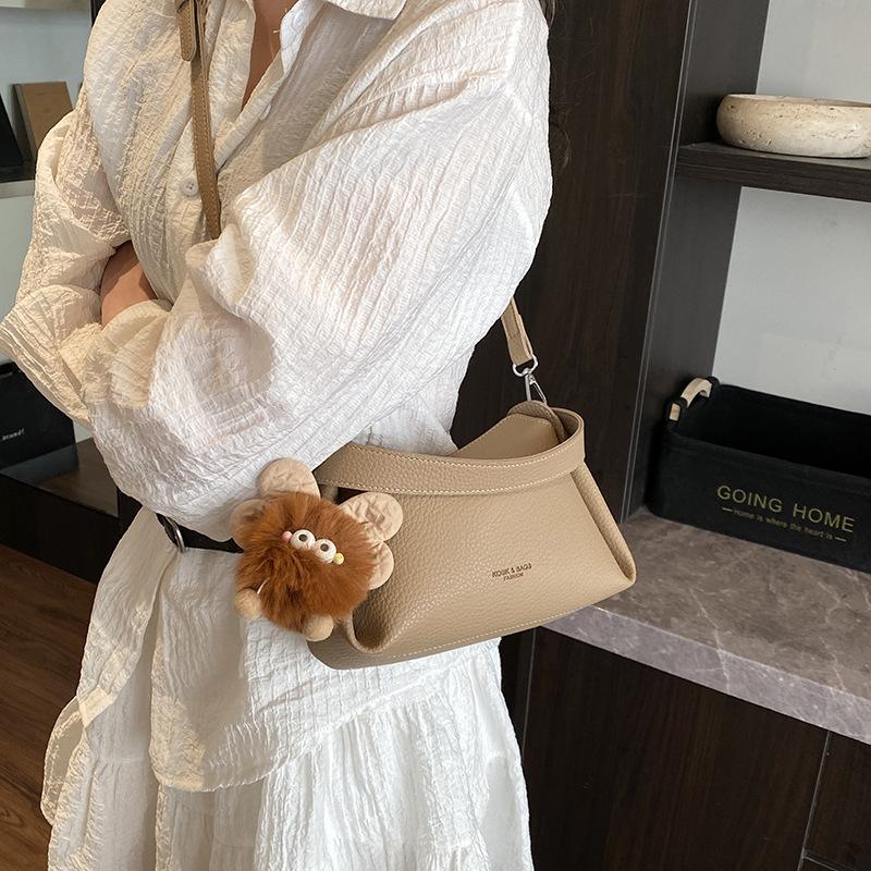 Fashi Women's Shoulder Bag High Quality Pu Leather Hobos Bag Waterproof Armpit Bag Solid Color Women's Handbag and Purse