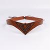 Diadema Vikinga Ajustable con Diseño de Nudo Celta y Runa Nórdica - Accesorio Estilo Vikingo de Cuero Sintético para LARP, Cosplay