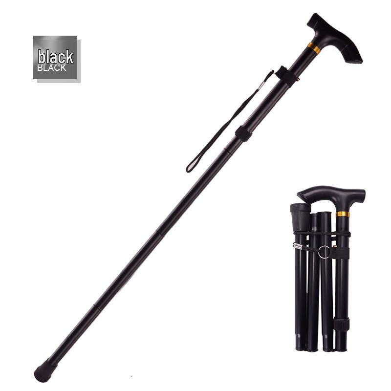 Shuang'an Folding Aluminum T-Handle Walking Cane