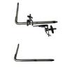 Cowbell Clamp, Drum Mounting Bracket Drummers Hoop Mounted Clamping Jaw Adjusted Height Angle Rod Arm Standard Holder