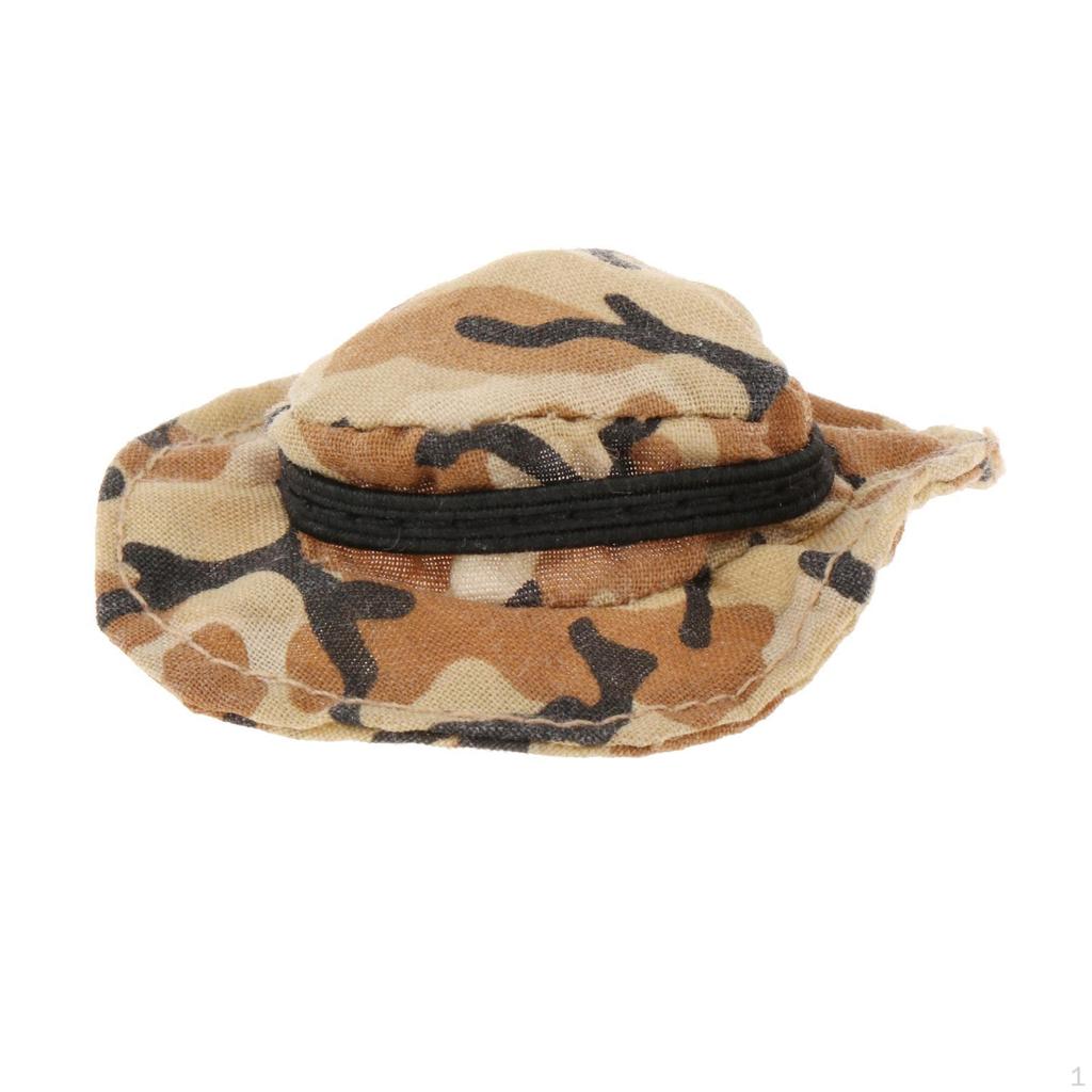 1/6TH Scale Hat Model Doll Decor Accessories Costume Retro Round Brim Male Figure Cap