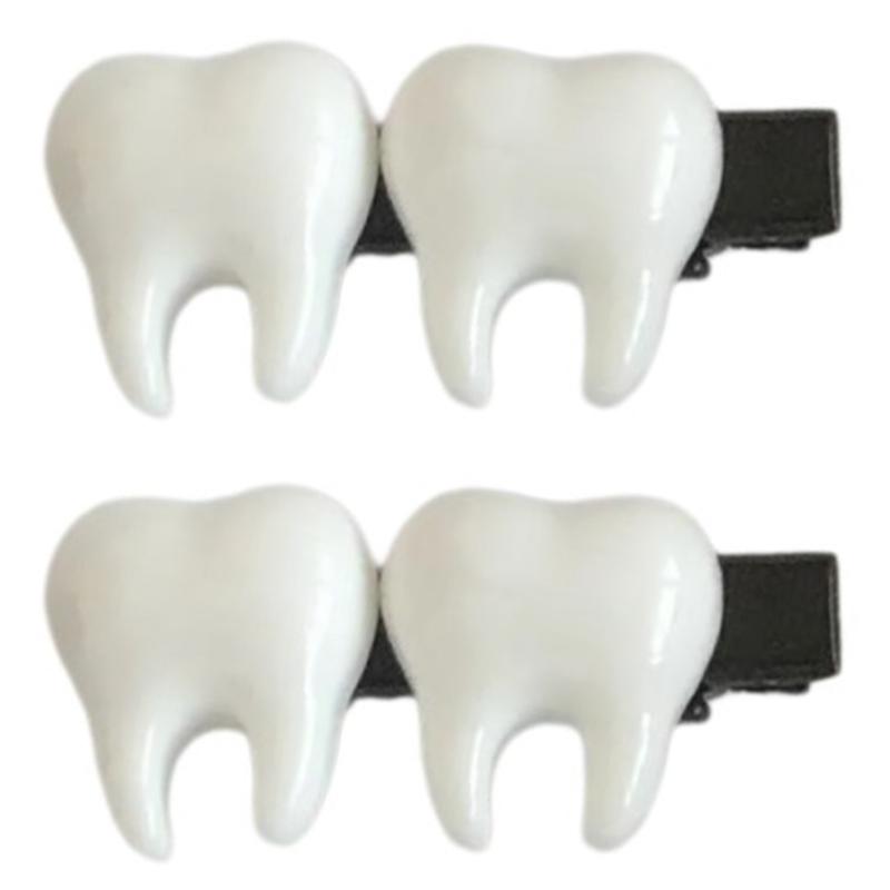 

Halloween Barrettes Cute Tooth Hair Clip Cosplay Party Headwear Cute Hair Clip Dress Up Party for Masquerade 1