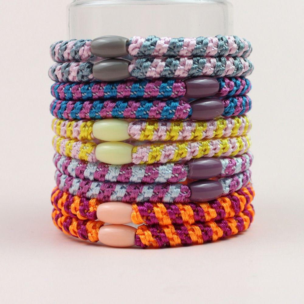 10pcs Sweet Elastic Rubber Bands Fashion Hair Rope Hair Accessories Ponytail Holders For Women