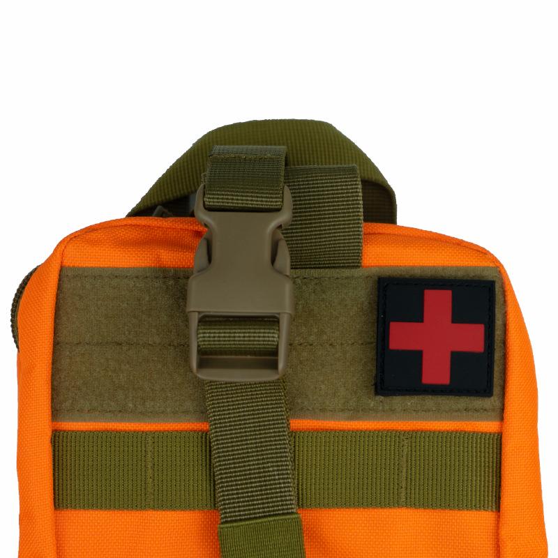 PVC Hook & Loop Red Cross Medical Patch for Outdoor Rescue and Tactical Gear