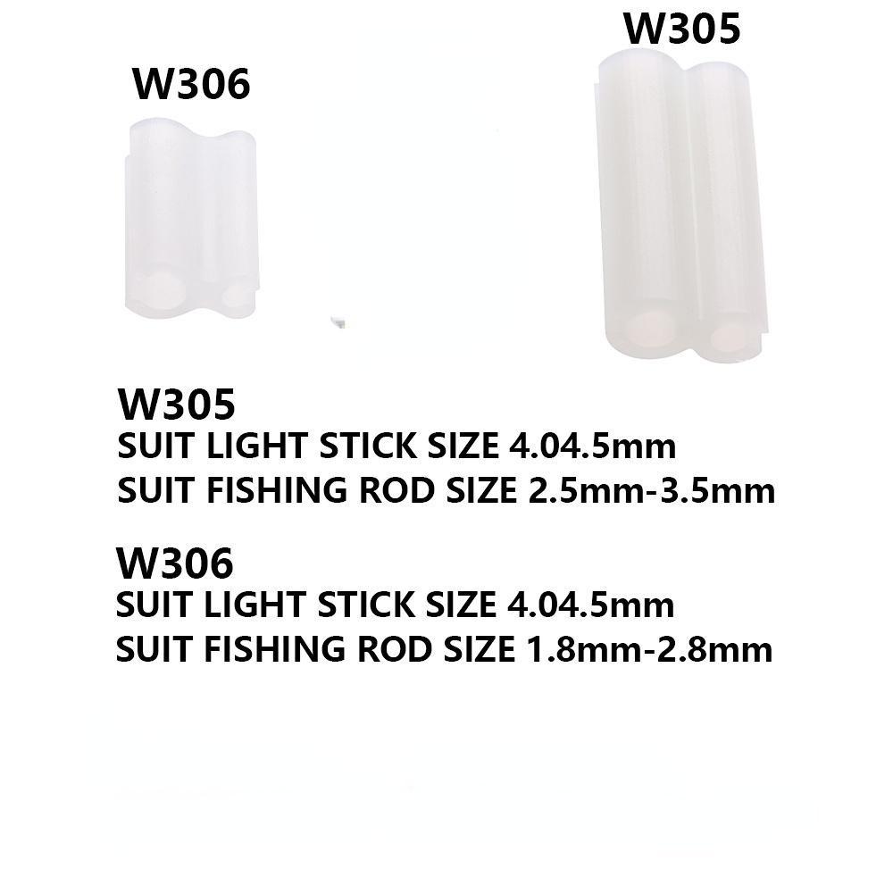 20Pcs Fishing Glow Stick Clip Used On Fishing Rod Feeder Fluorescent Light Sticks Clip On The Rod Tip Night Float Clip Holder