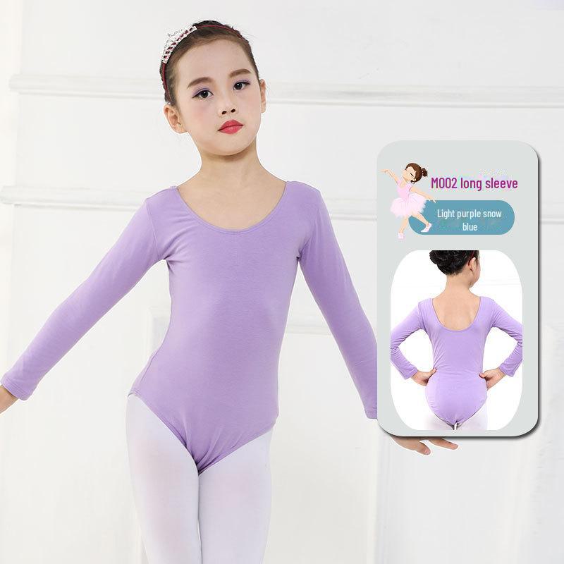 

Летний комбинезон для девочек с коротким рукавом для занятий гимнастикой, танцев и упражнений 130 cm